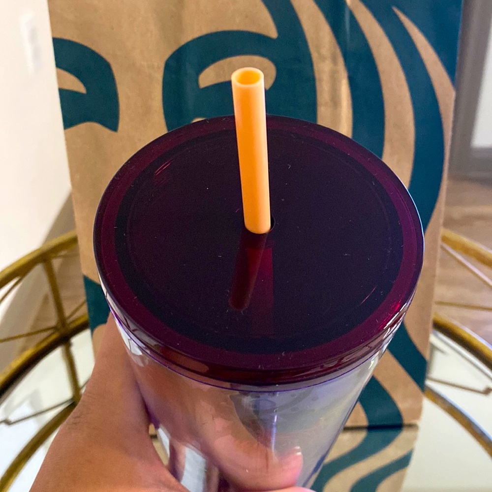 STARBUCKS PLASTIC COLD CUP - RISING FLORAL 🌸 - Picture 6 of 7